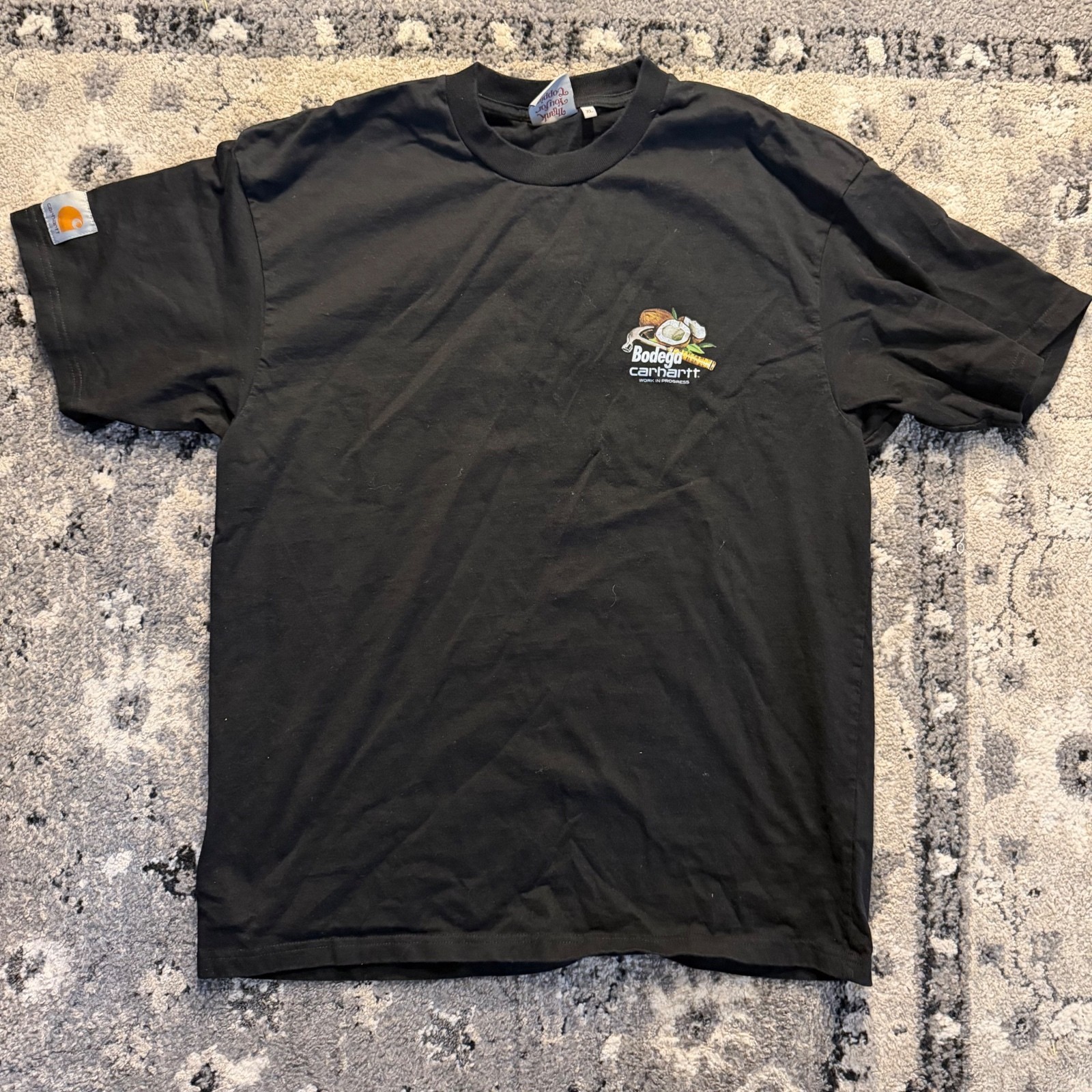 Carhartt WIP x Bodega 15 Years Anniversary Black Graphic T-Shirt XL