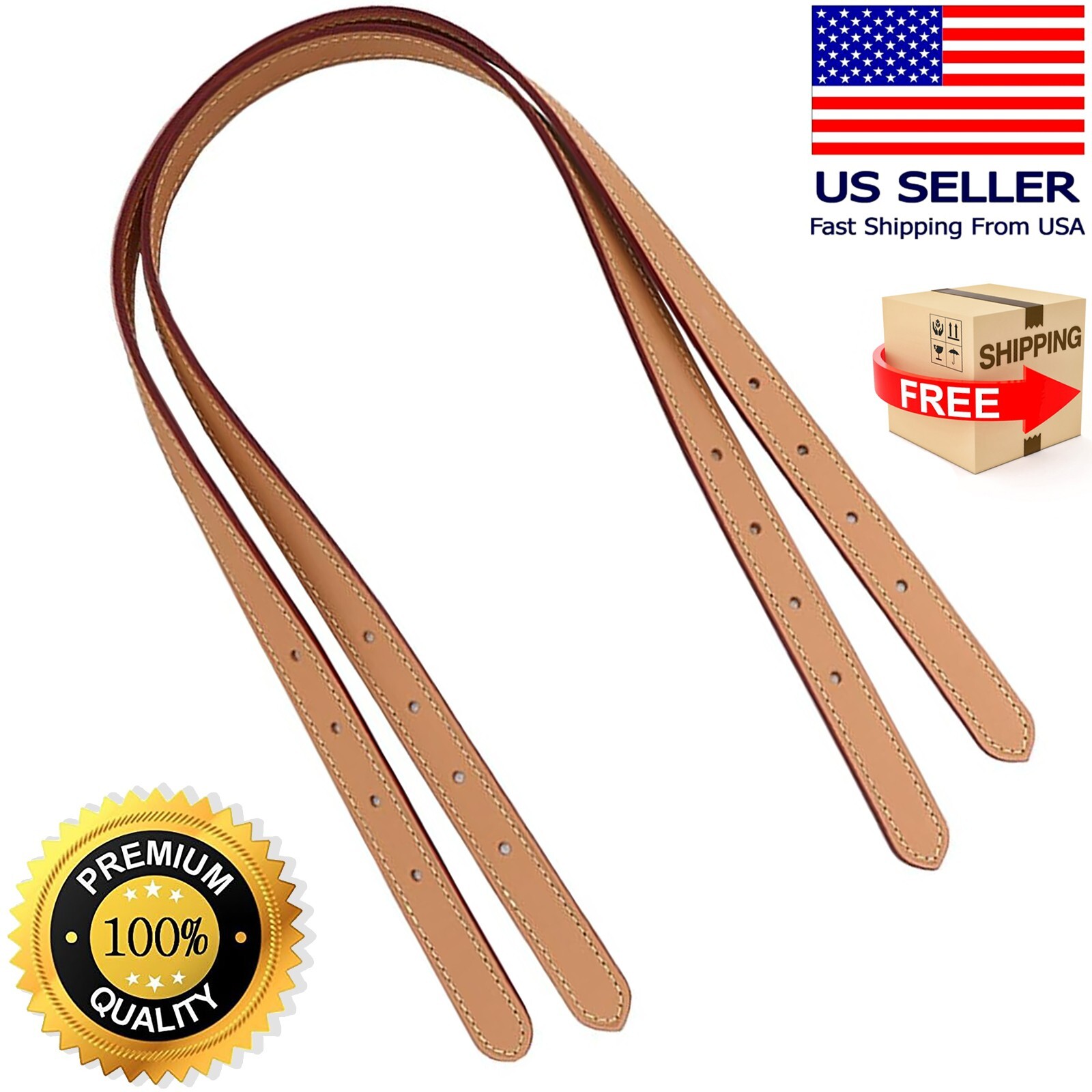 For Louis Vuitton Vachetta Leather Strap Replacement Bucket PM Petit Adjustable