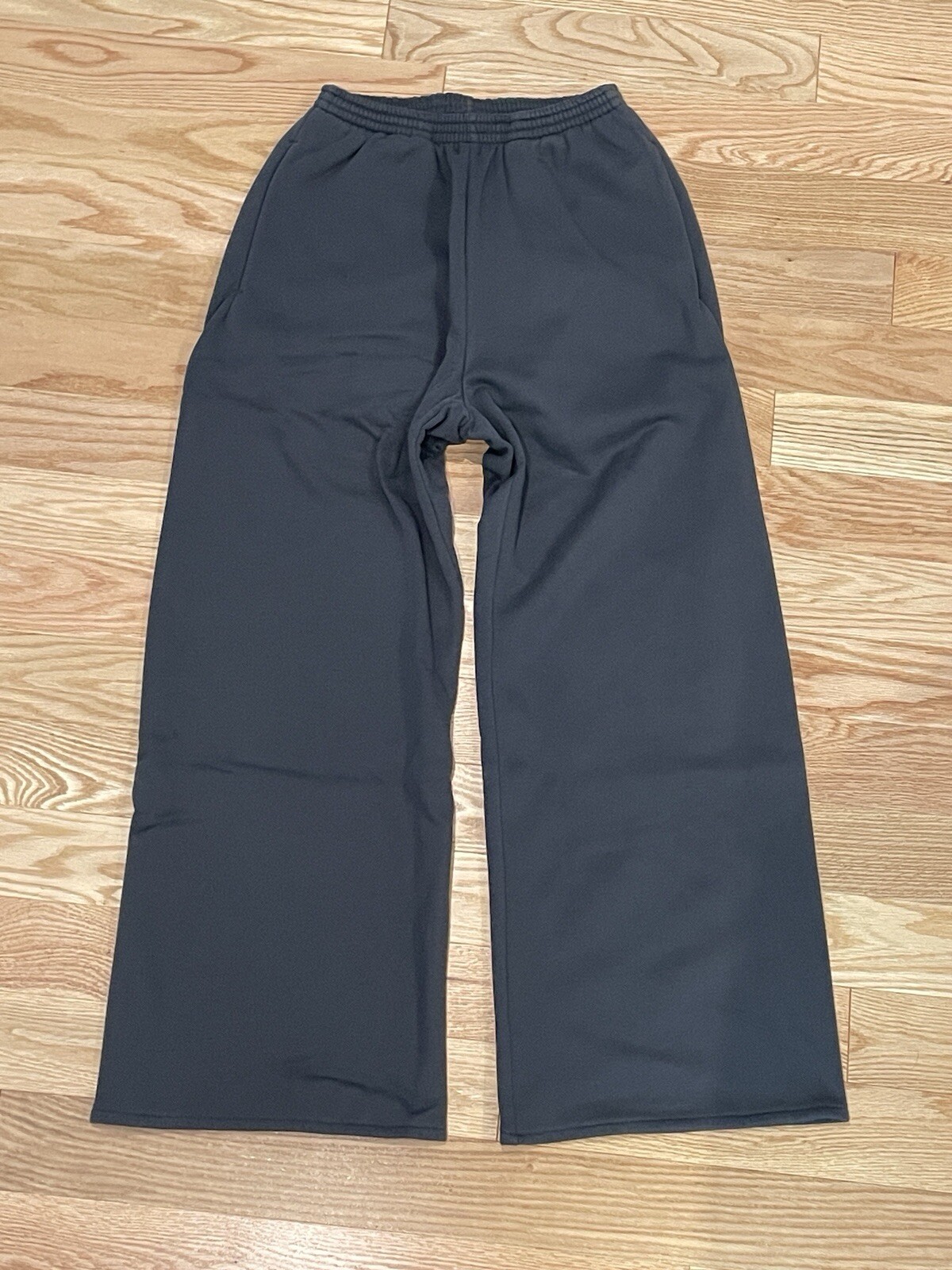 Yeezy Gap Balenciaga Fleece Wide Leg Sweatpants Size Medium