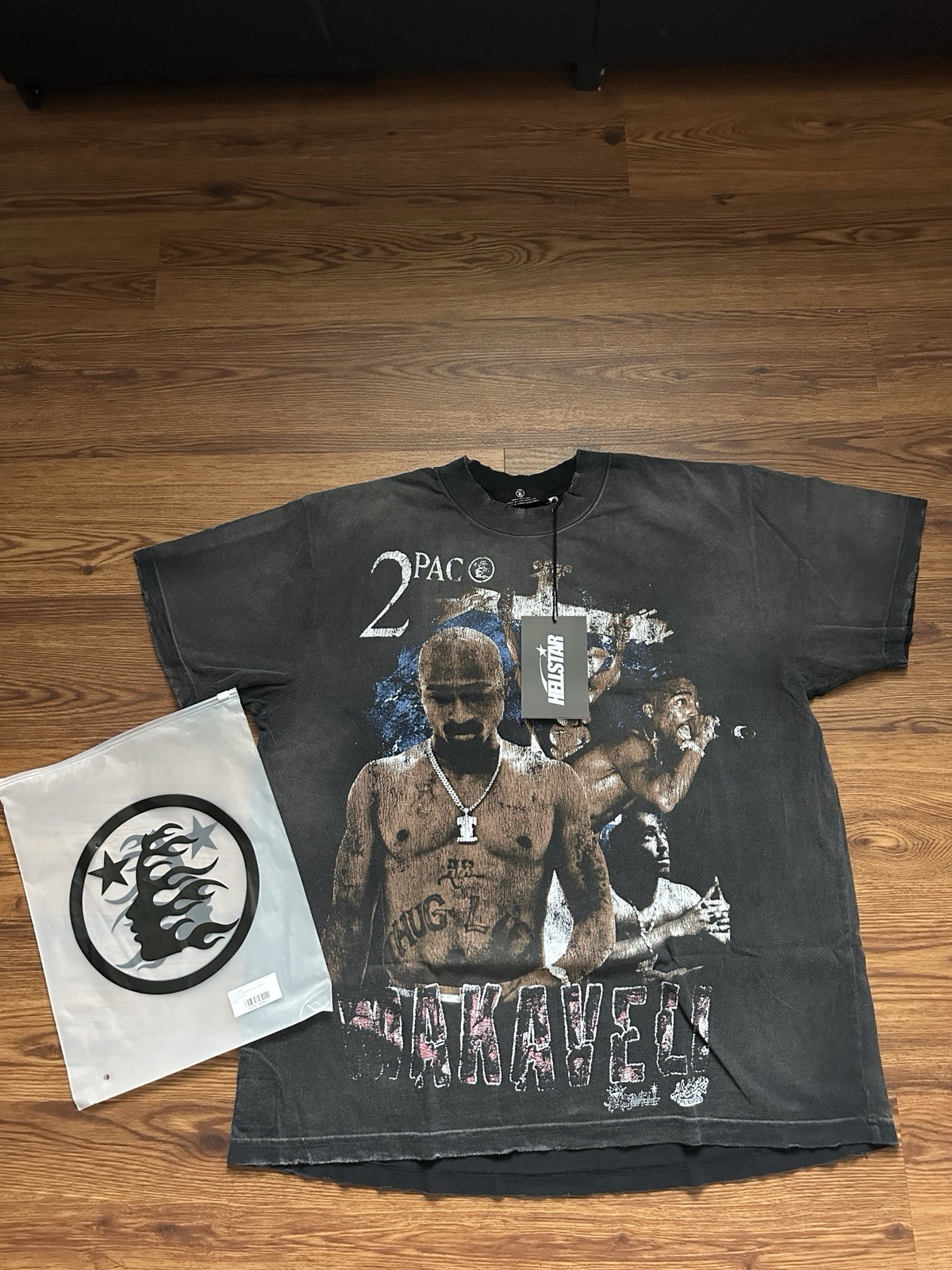 Hellstar Complex con Exclusive 2Pac Makaveli 30th Anniv. Vintage Rap Tee Vintage