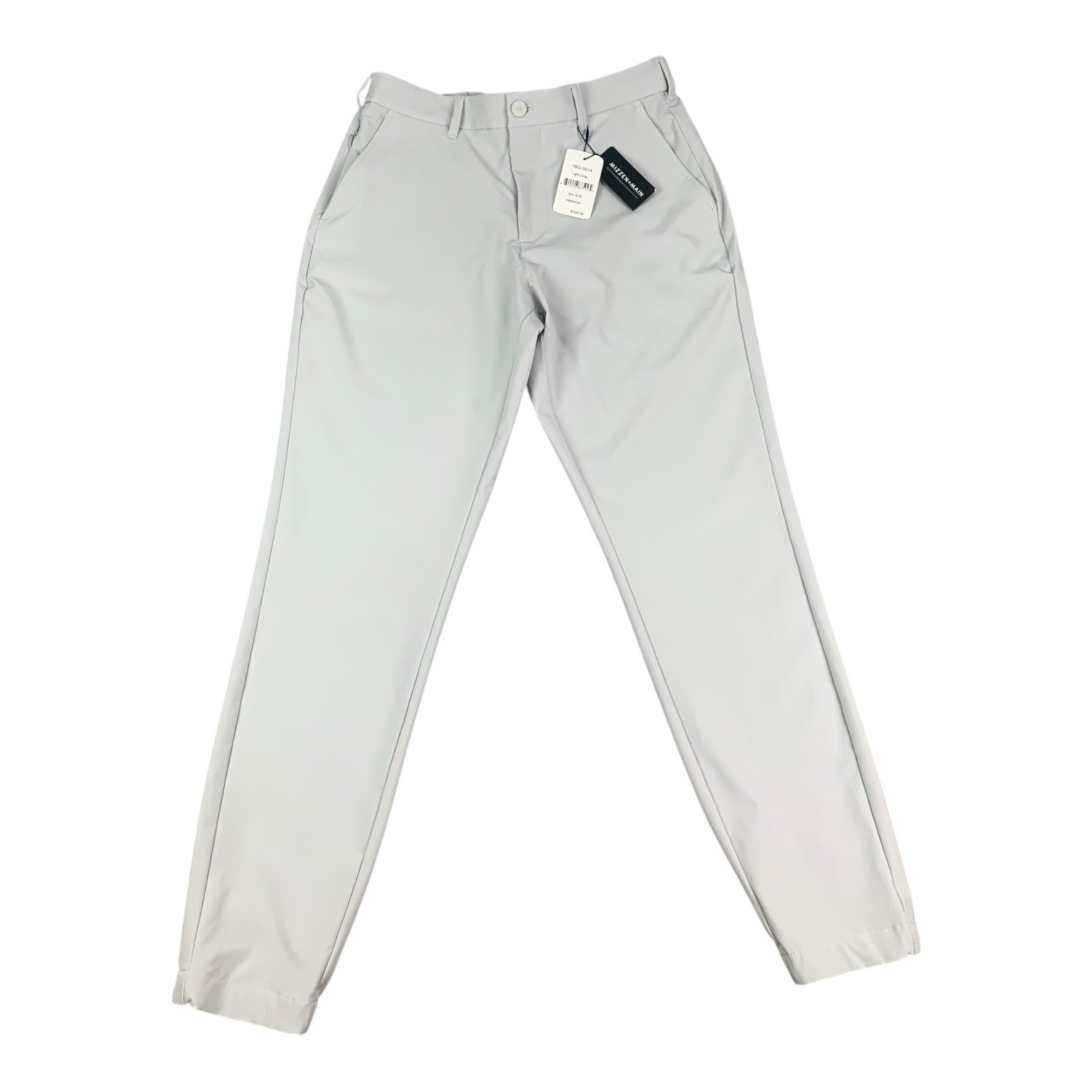 Mizzen + Main Helmsman Performance Men\'s Pants Slim Size 32W Light Gray NEW