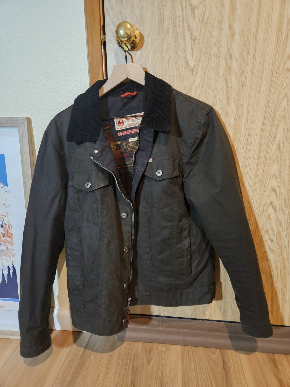 Iron and Resin - Scout Waxed Trucker Jacket -Halley Stevensons  - Medium
