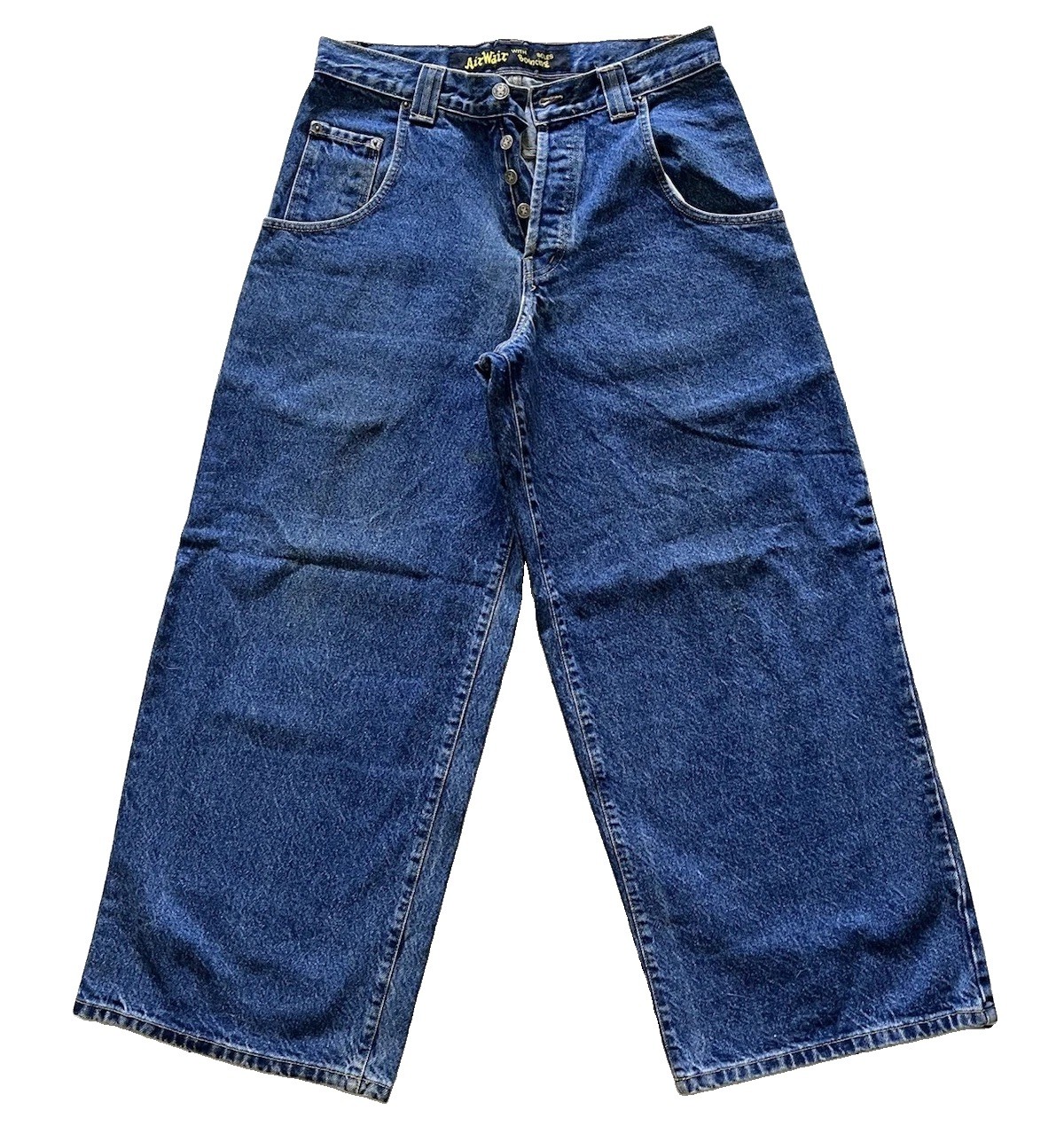 Vintage Dr Martens AirWair Doc Button Fly Denim Jeans 30x30 Made In USA 90s Rare