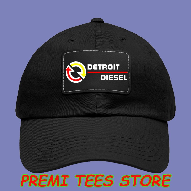 Detroit Diesel Power Racing Black Dad Hat With Leather Patch
