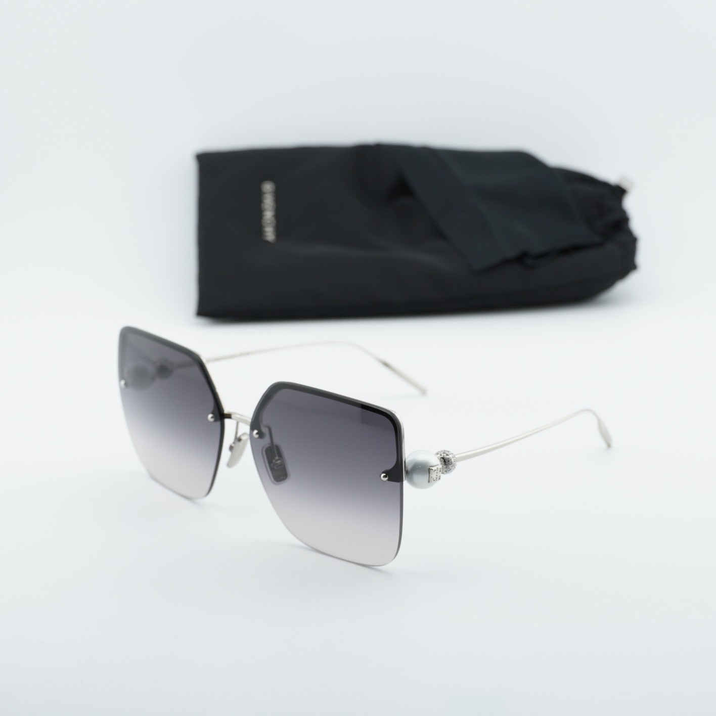Givenchy GV40110U 16B Silver/Grey Gradient 63-14-135 Sunglasses New Authentic