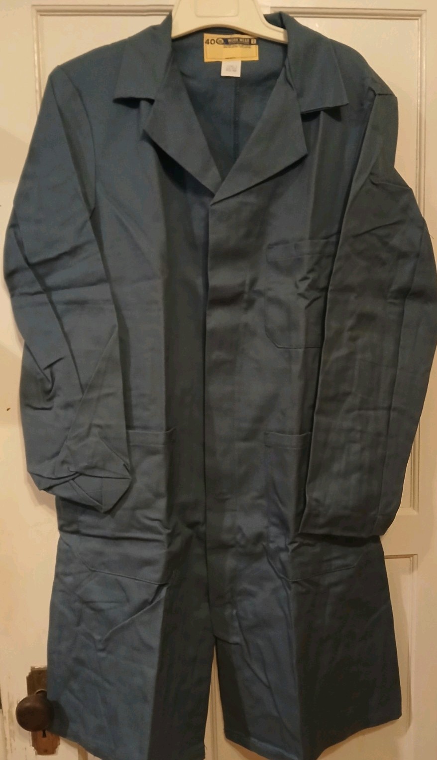 Wholesale Lot of 10 Deadstock Work Wear Corp Dk Blue Shop Coats Men\'s Sz 40 NOS