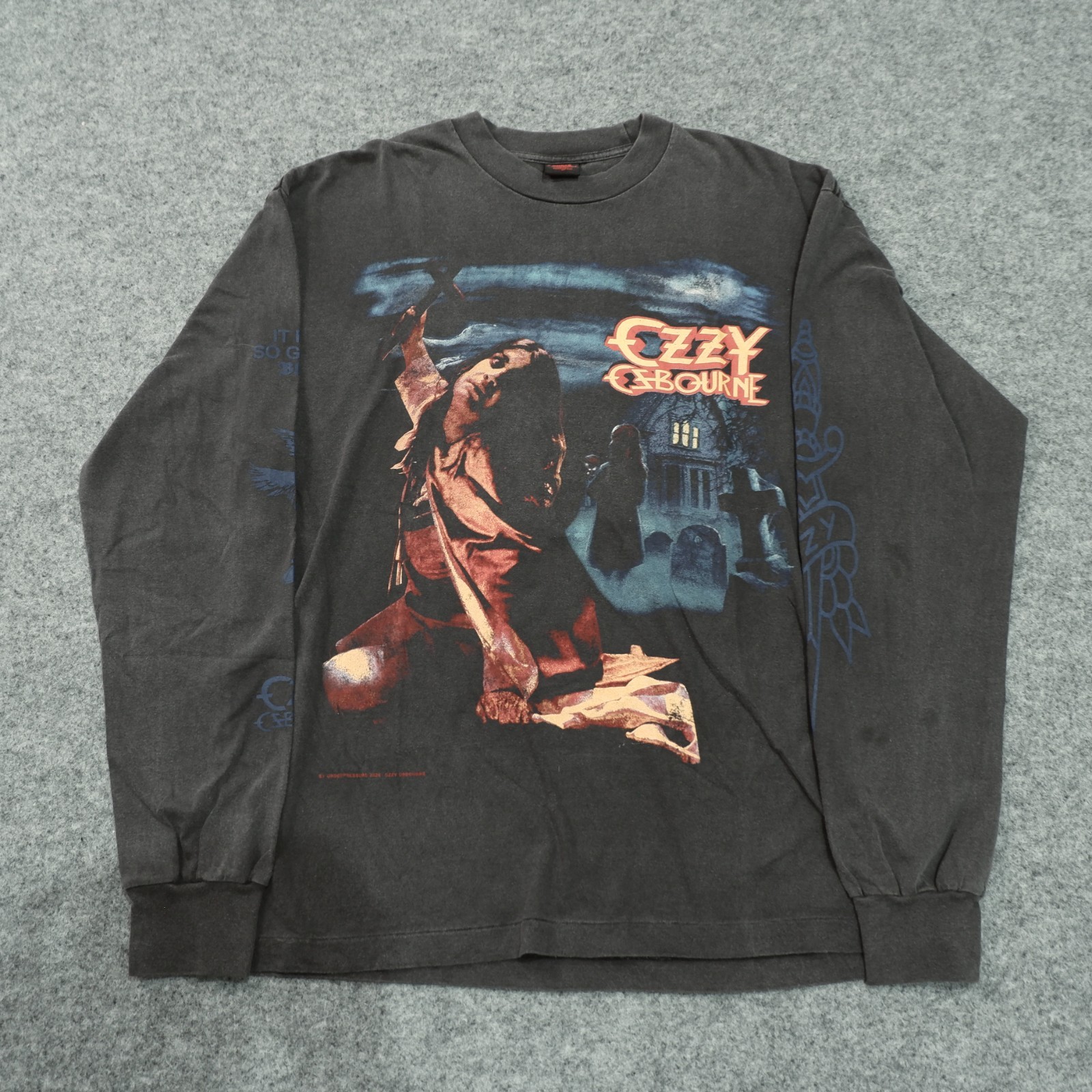 OZZY OSBOURNE LONGSLEEVE TEE VINTAGE EXTRA LARGE