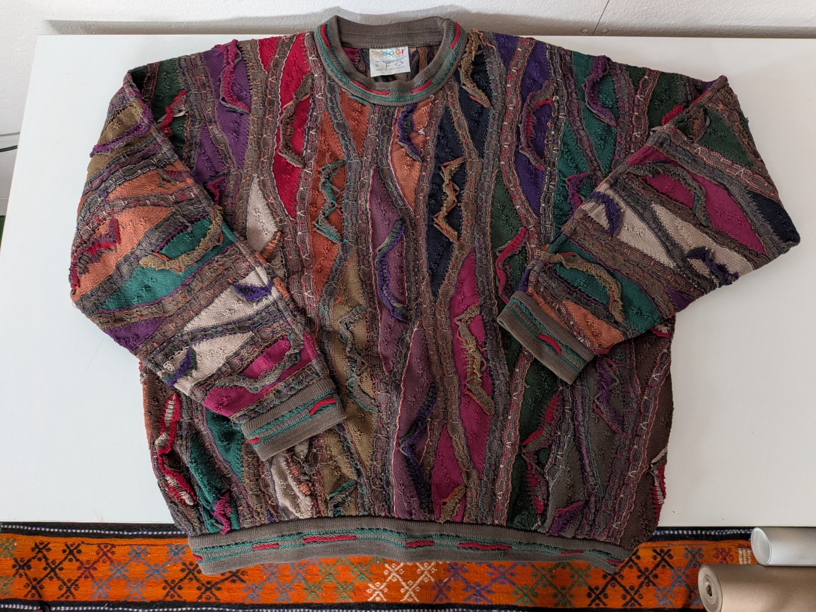 vintage coogi sweater medium