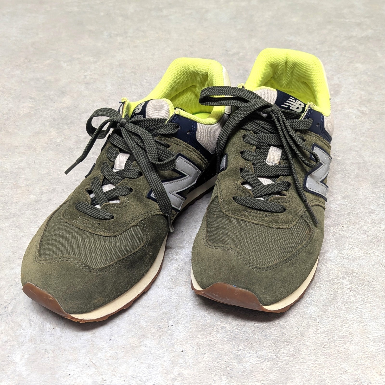 JUNYA WATANABE MAN x New Balance 574 ML574JMO Khaki Neon Yellow US9 27cm