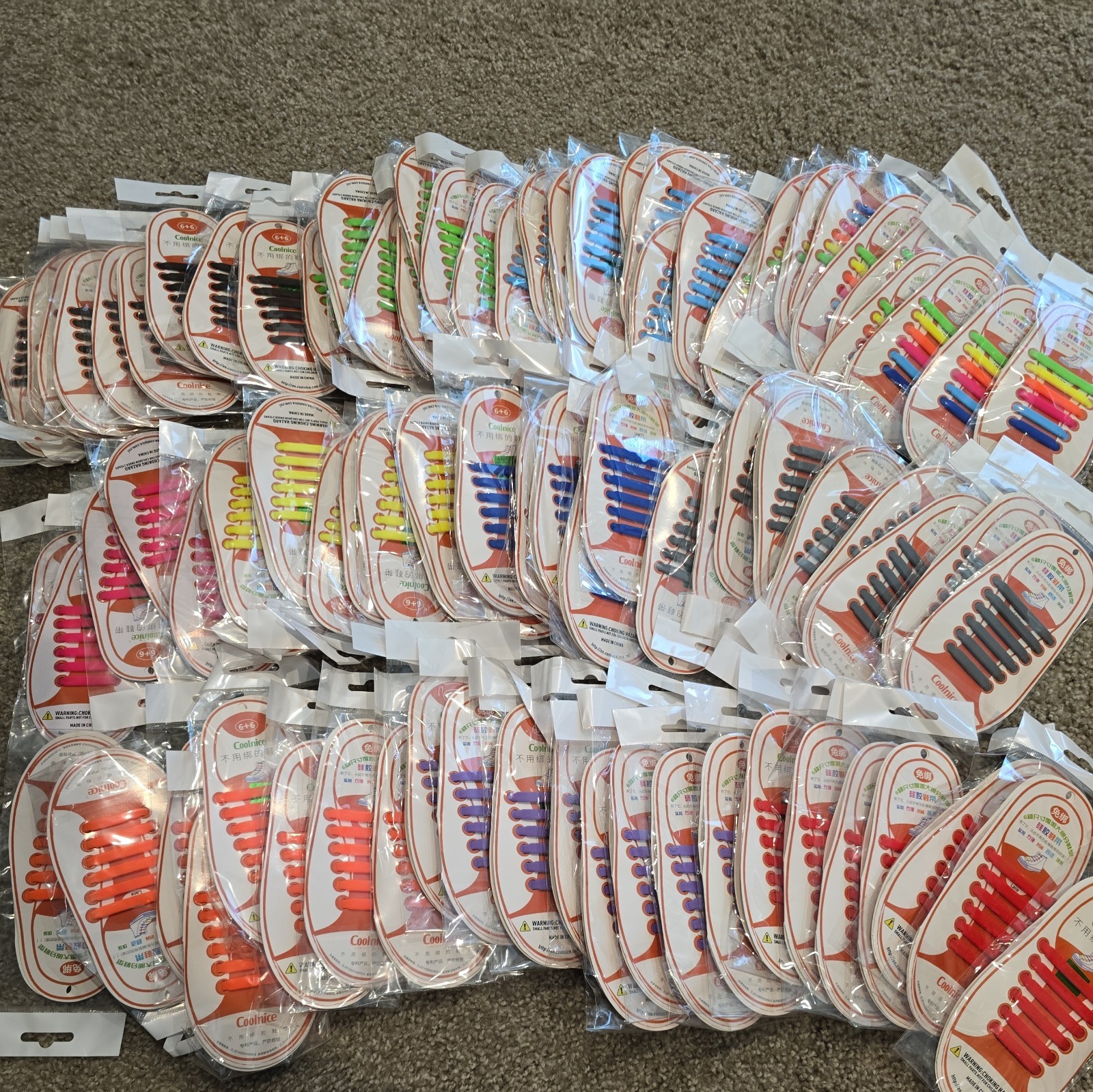 262 pairs No Tie Shoelaces Flat Lazy Silicone Shoe Lace Strings Adult Kids