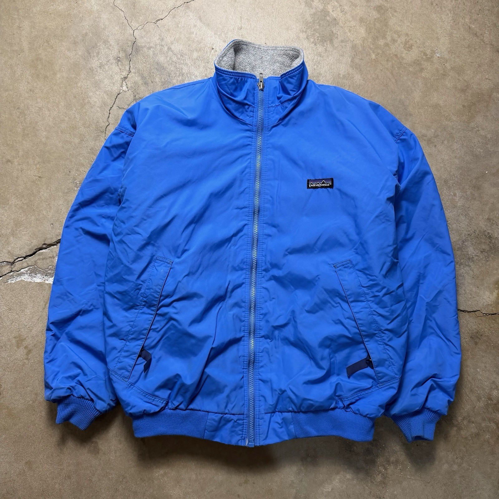 Vintage 1991 Patagonia Shelled Synchilla Jacket Women’s 12 Blue Fleece Lined