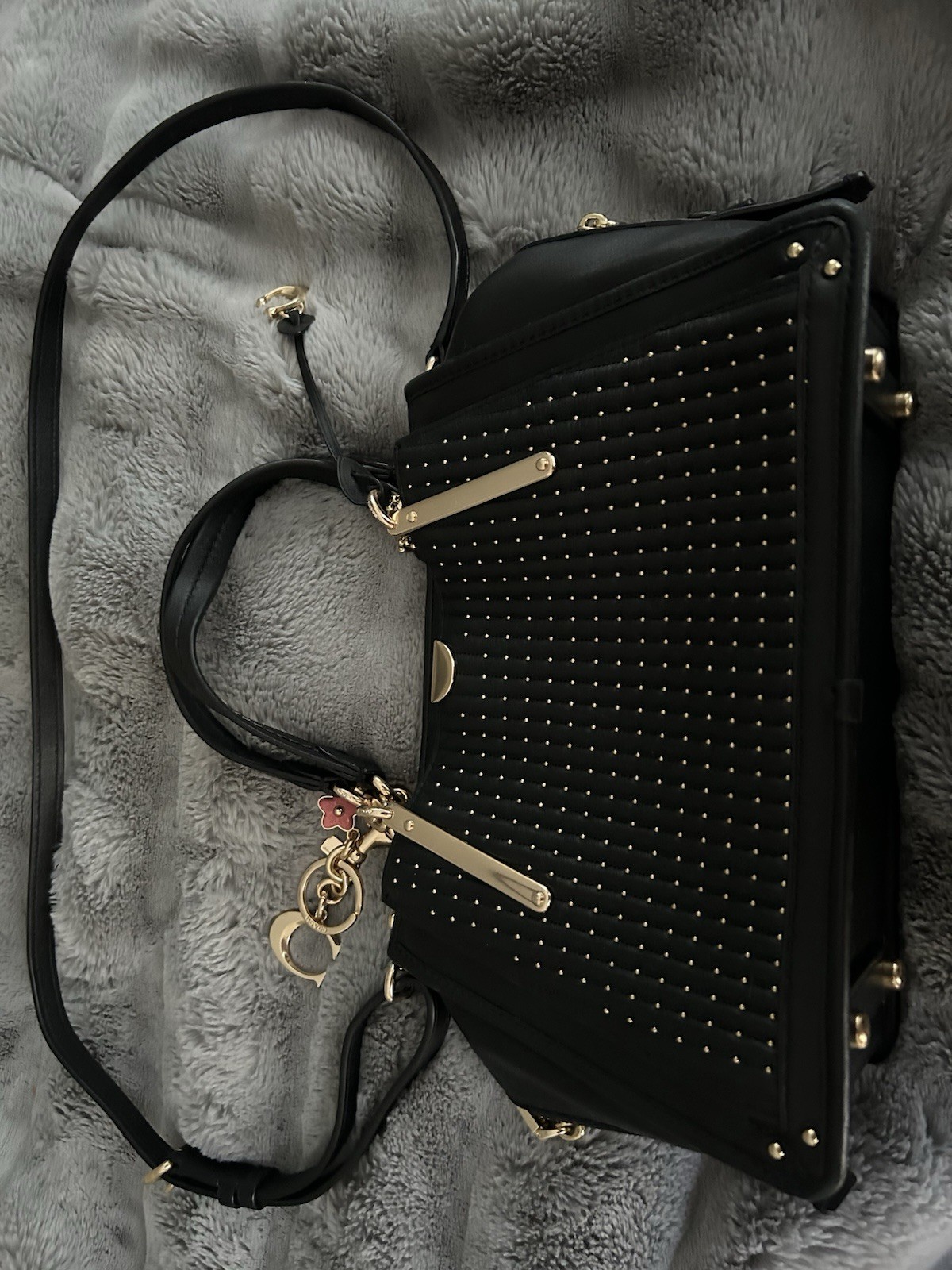 COACH 38541 Dreamer with quilting and rivets Black NWT