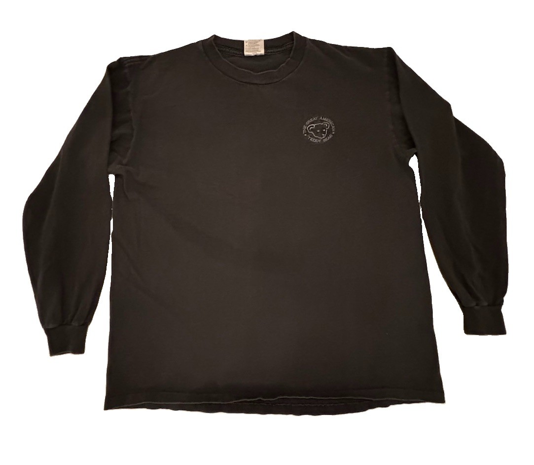 VTG ‘90s Oneita Power-T “Teddy Bear” Long Sleeve T-Shirt Embroidered Logo Sz. L