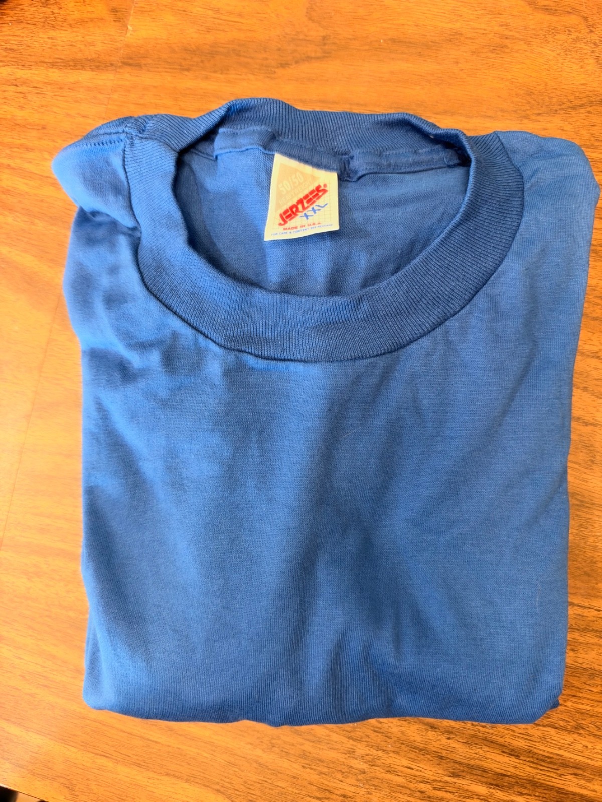 Vintage 90s Blank T-Shirt Deadstock NOS Single Stitch Fruit of the Loom Jerzees