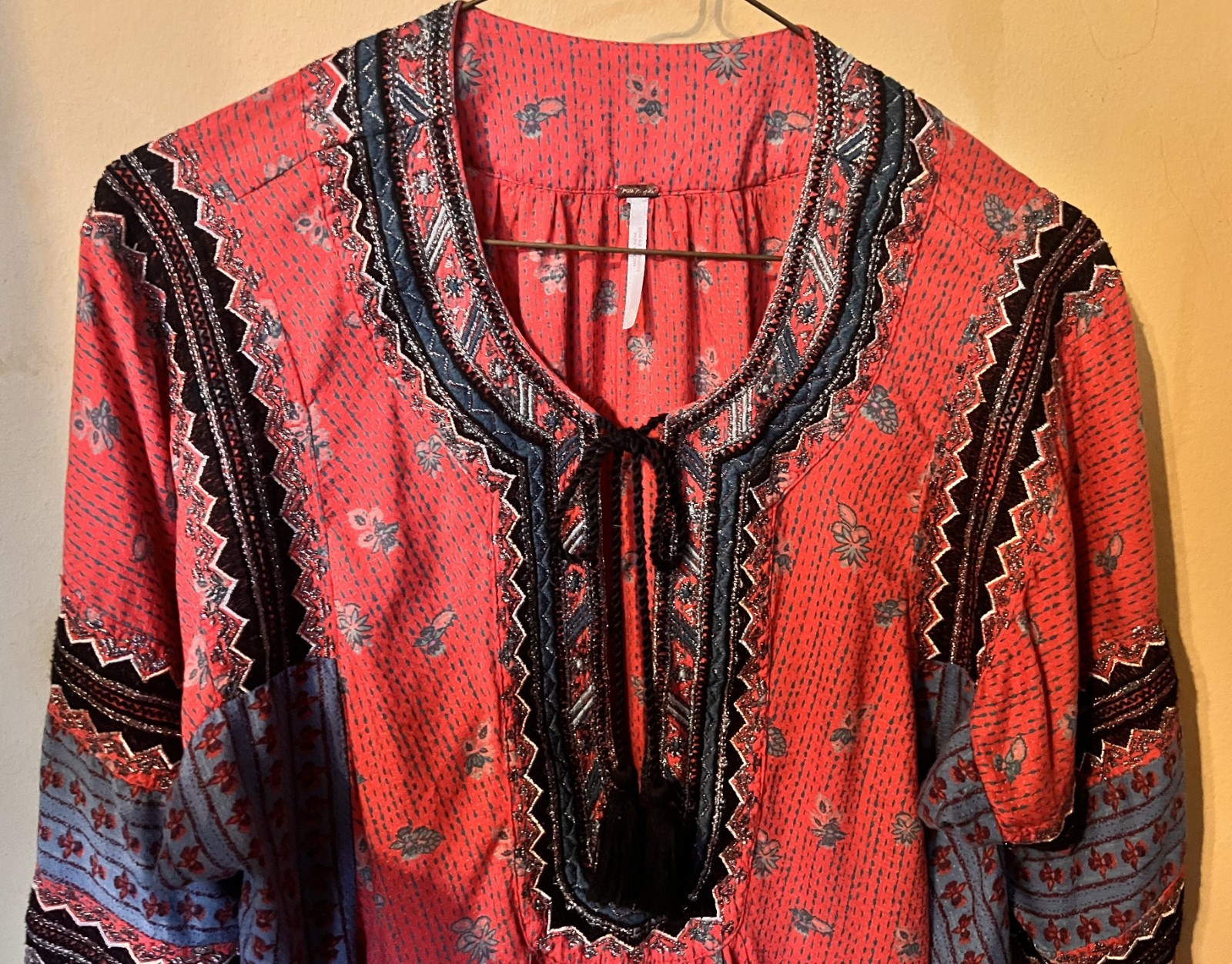 New Free People Multicolor Bohemian Shirt