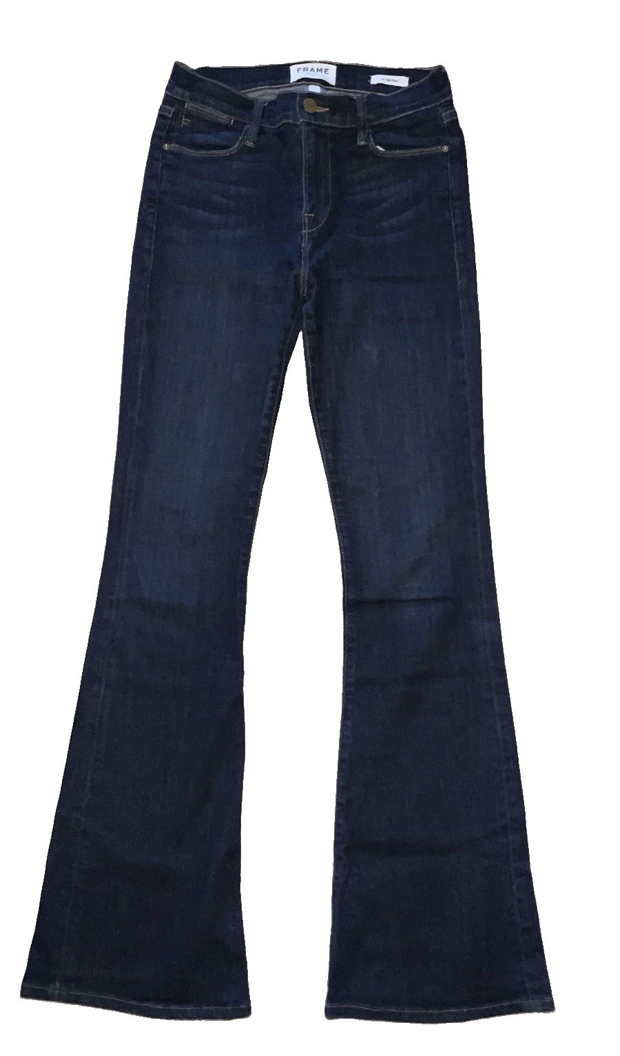 Frame Denim Le High Flare Jeans Sutherland Dark Wash Size 27
