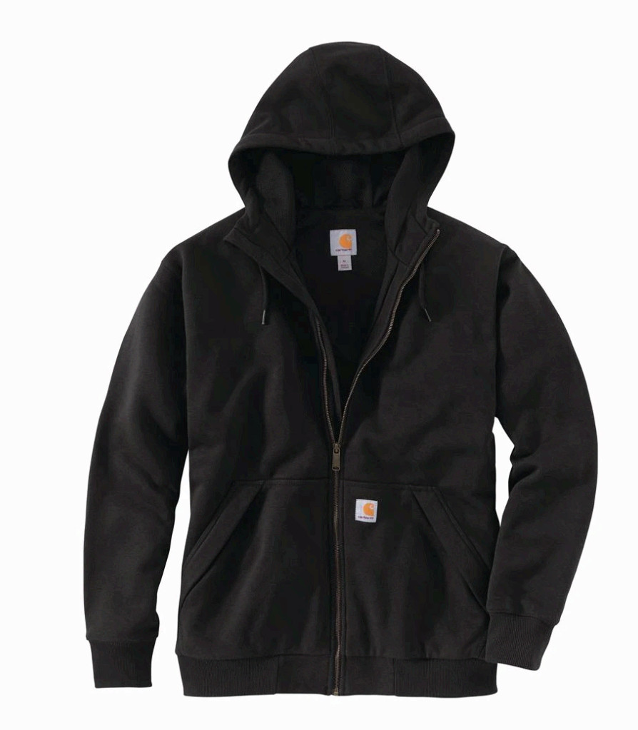 Carhartt Mens Paxton Rain Defender Thermal Lined Full Zip Hoodie Heavyweight