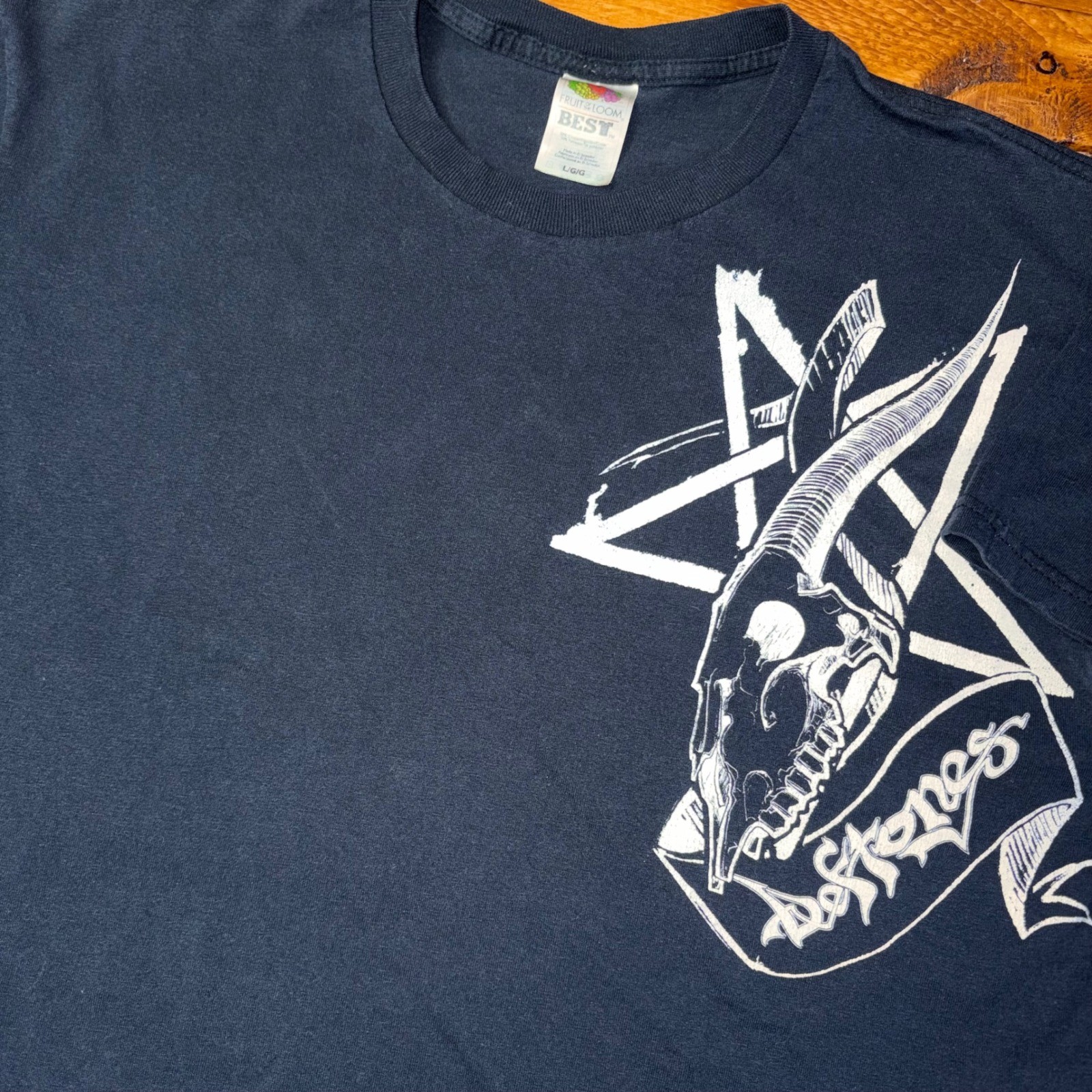 Vintage Deftones 2006 Tour Shirt Large Black Fruit of the Loom Goat Skull READ