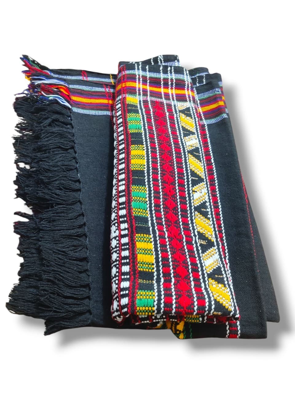 afghan patoo - Wool Embroidered Shawl For Men - Warm Blanket With Tessel