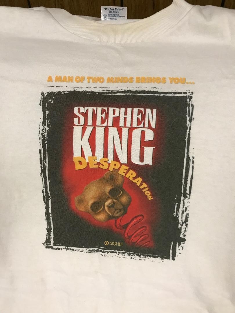 Rare Stephen King  Promo T-Shirt Desperation/The Regulators Signet  XL