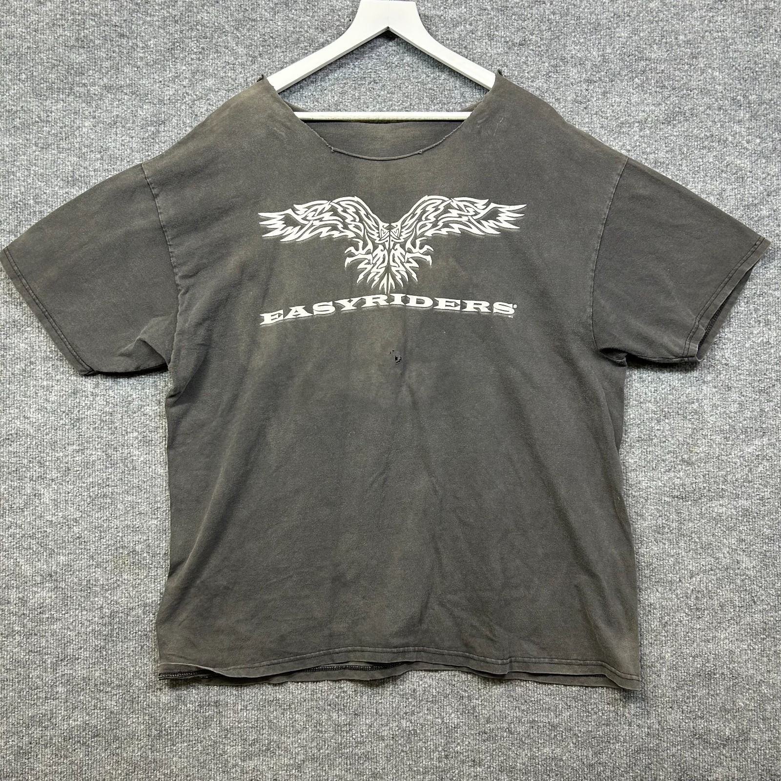 VTG Easyriders St. Louis Gateway Arch T-Shirt Men\'s Gray Distressed Biker - XL