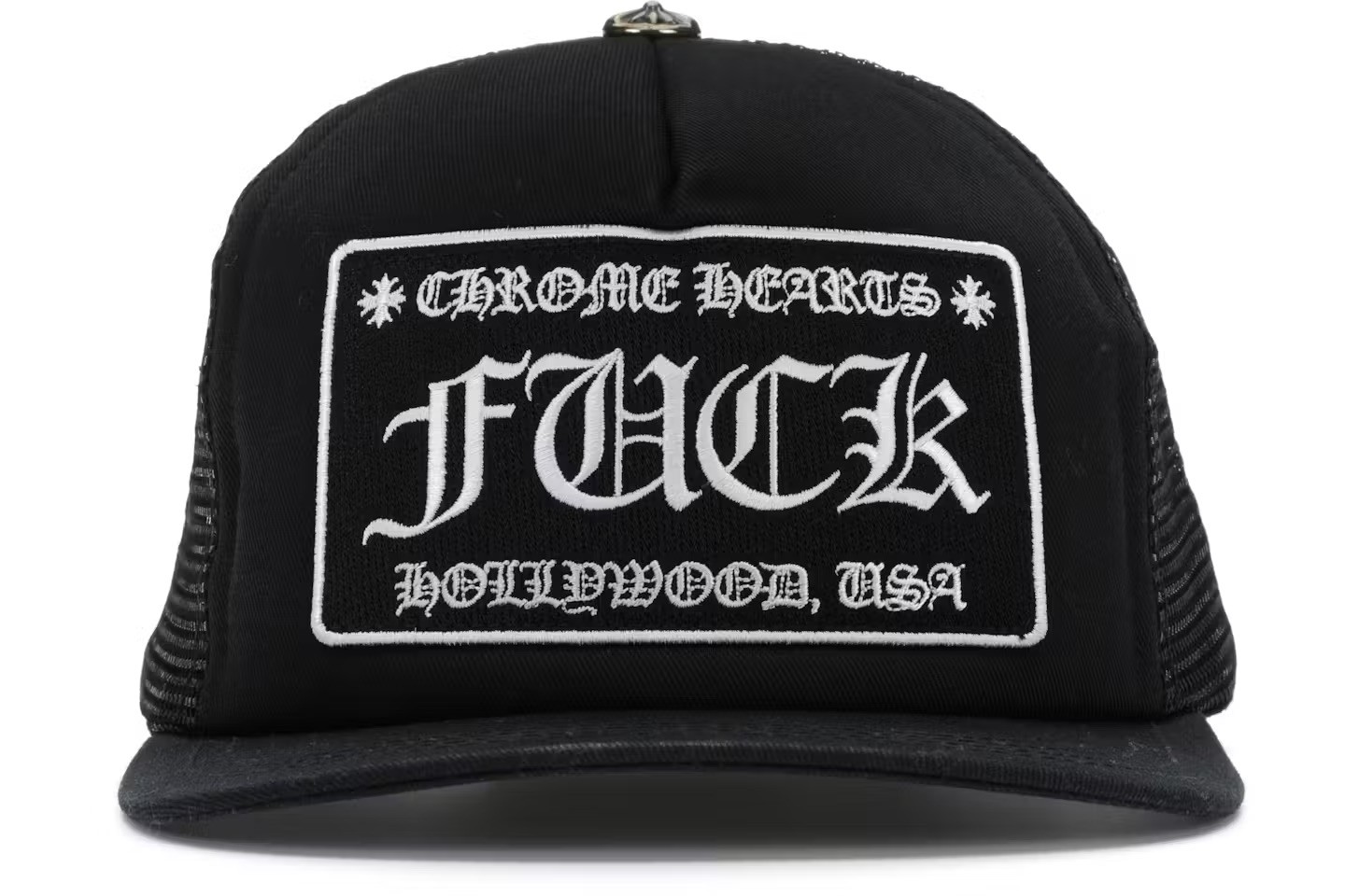 Authentic Used Vintage Chrome Hearts CH FCK Hollywood Trucker Baseball Cap Hat