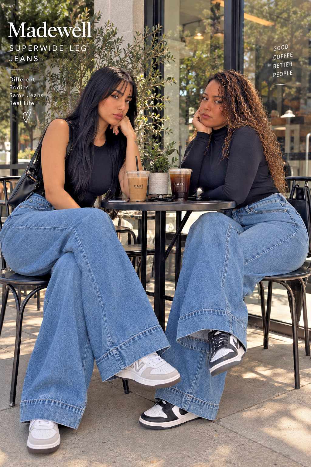 Madewell Superwide-Leg High Rise Jeans Women\'s Size 32 Blue NWT