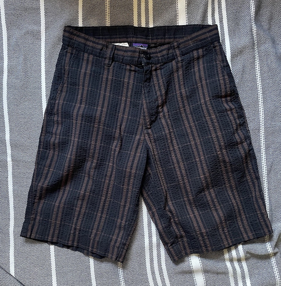 Patagonia - Men’s Hiking Shorts - Black & Brown - Size 28 - Excellent Condition