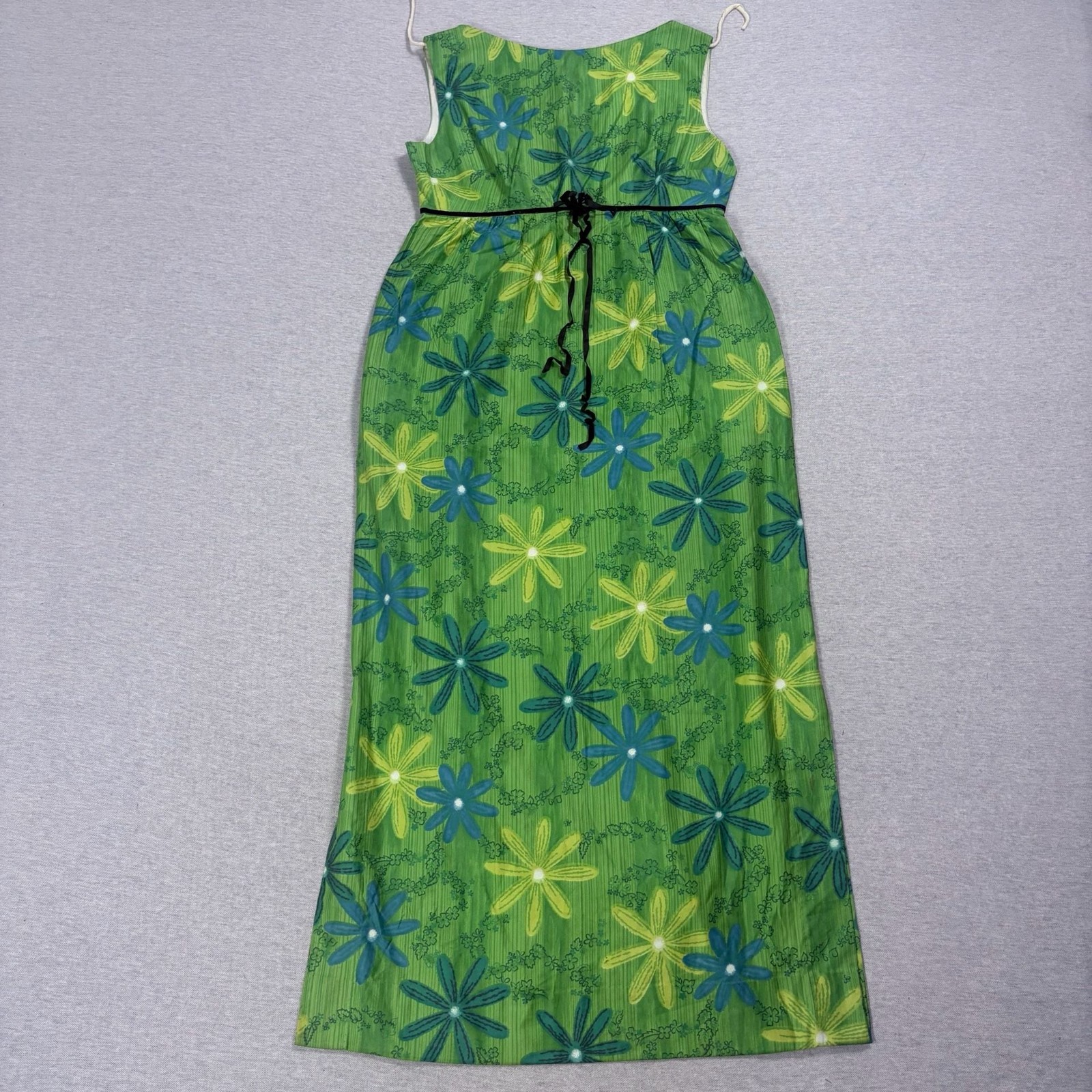 Royal Hawaiian Vintage Floral Maxi Dress Size L Green