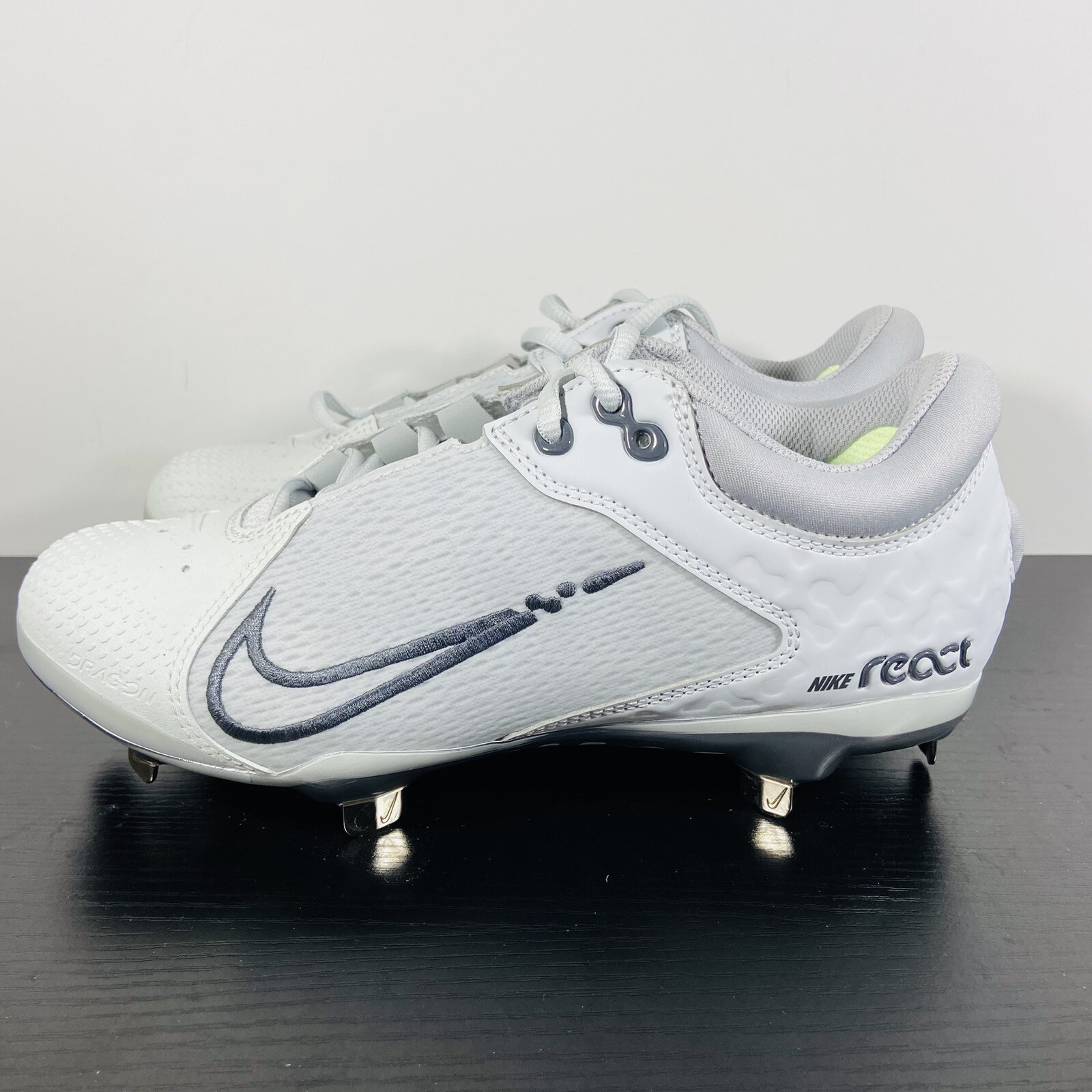 Womens Nike Hyperdiamond 4 React Gray Softball Cleats CZ5917 004  Size 7