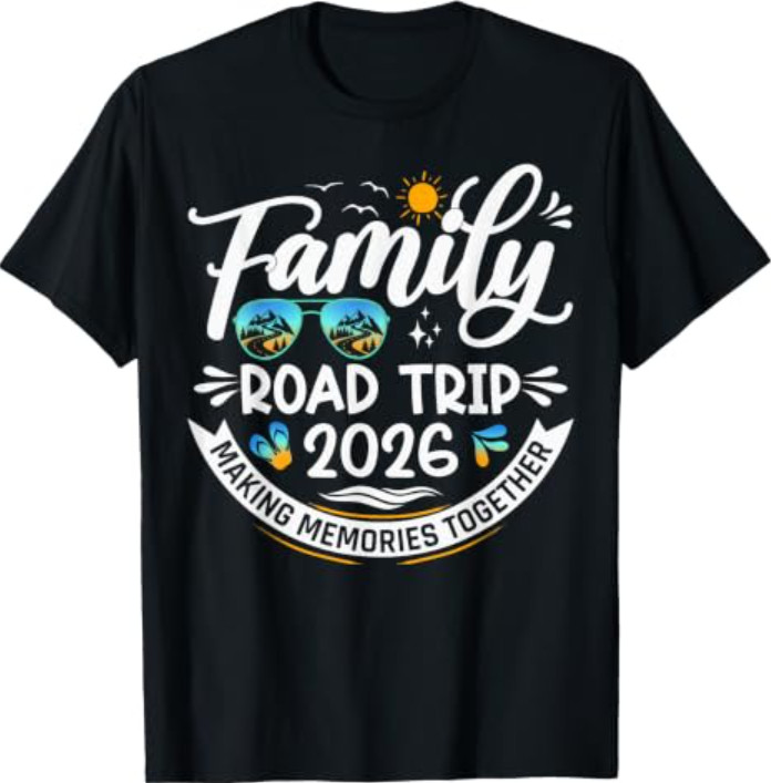 Family Road Trip 2026 Matching Family Vacation 2026 T-Shirt