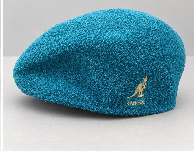 Authentic Kangol Bermuda 504 Cap Teal Blue 100% Wool Hat Large