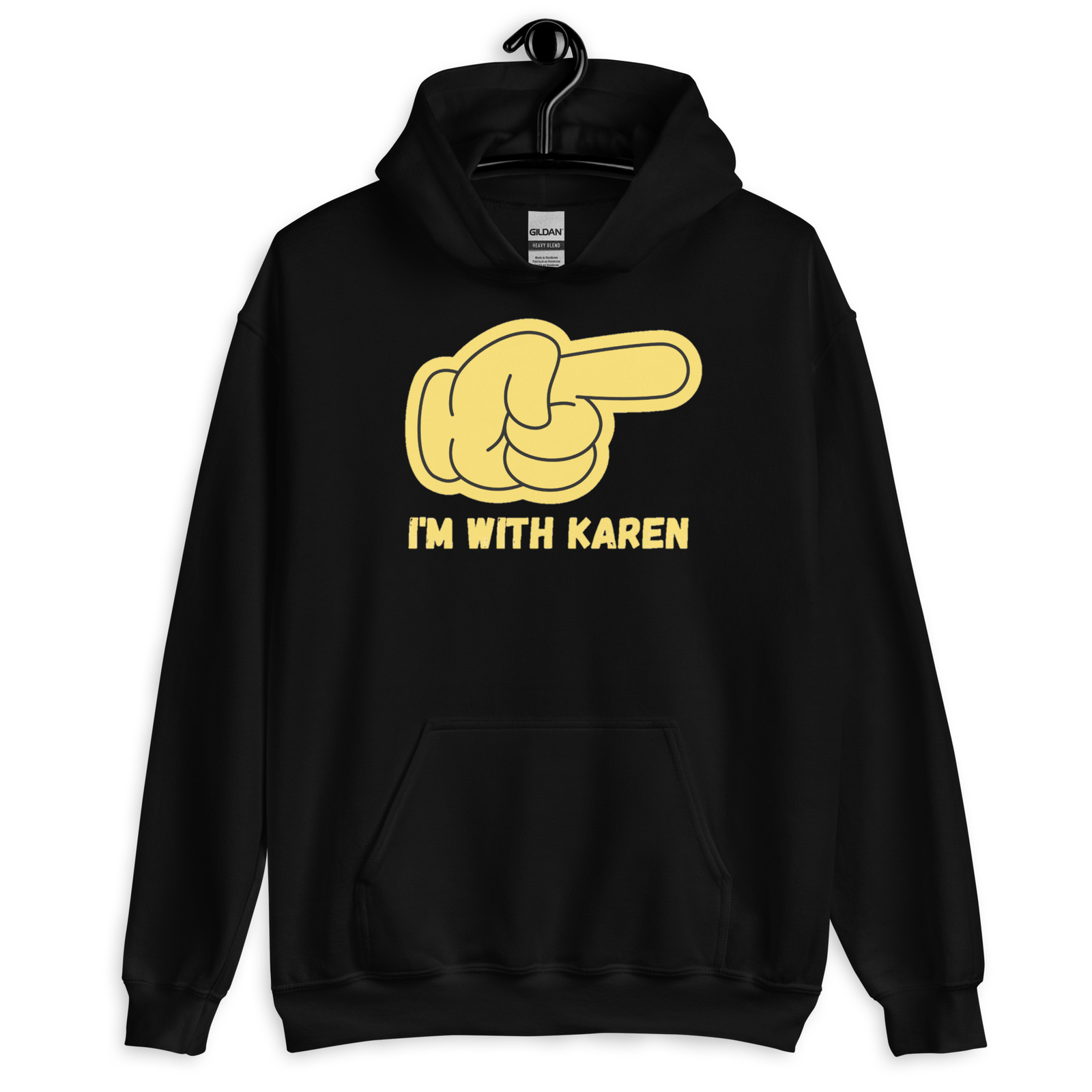 I\'m with karen Unisex Hoodie | Funny hoodie | Karen Hoodie | Trending Karen tee