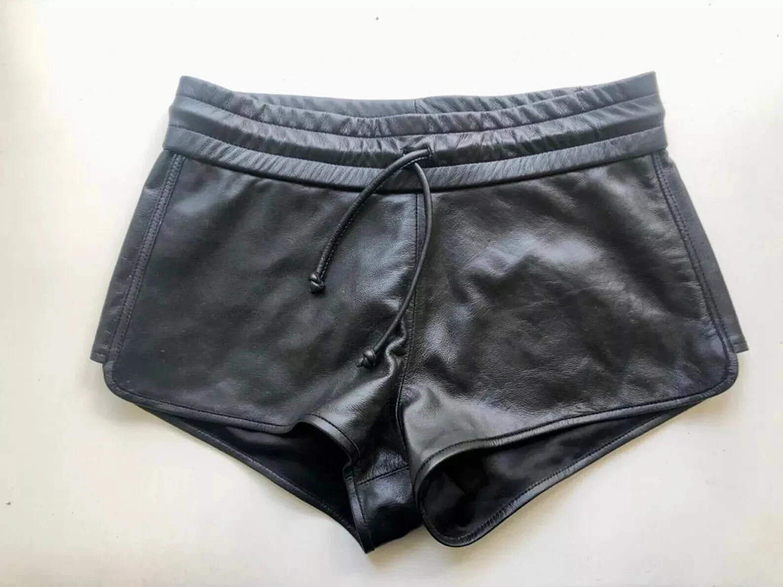 Vintage leather shorts for Women's| Real Soft Lambskin Premium Leather Shorts 34