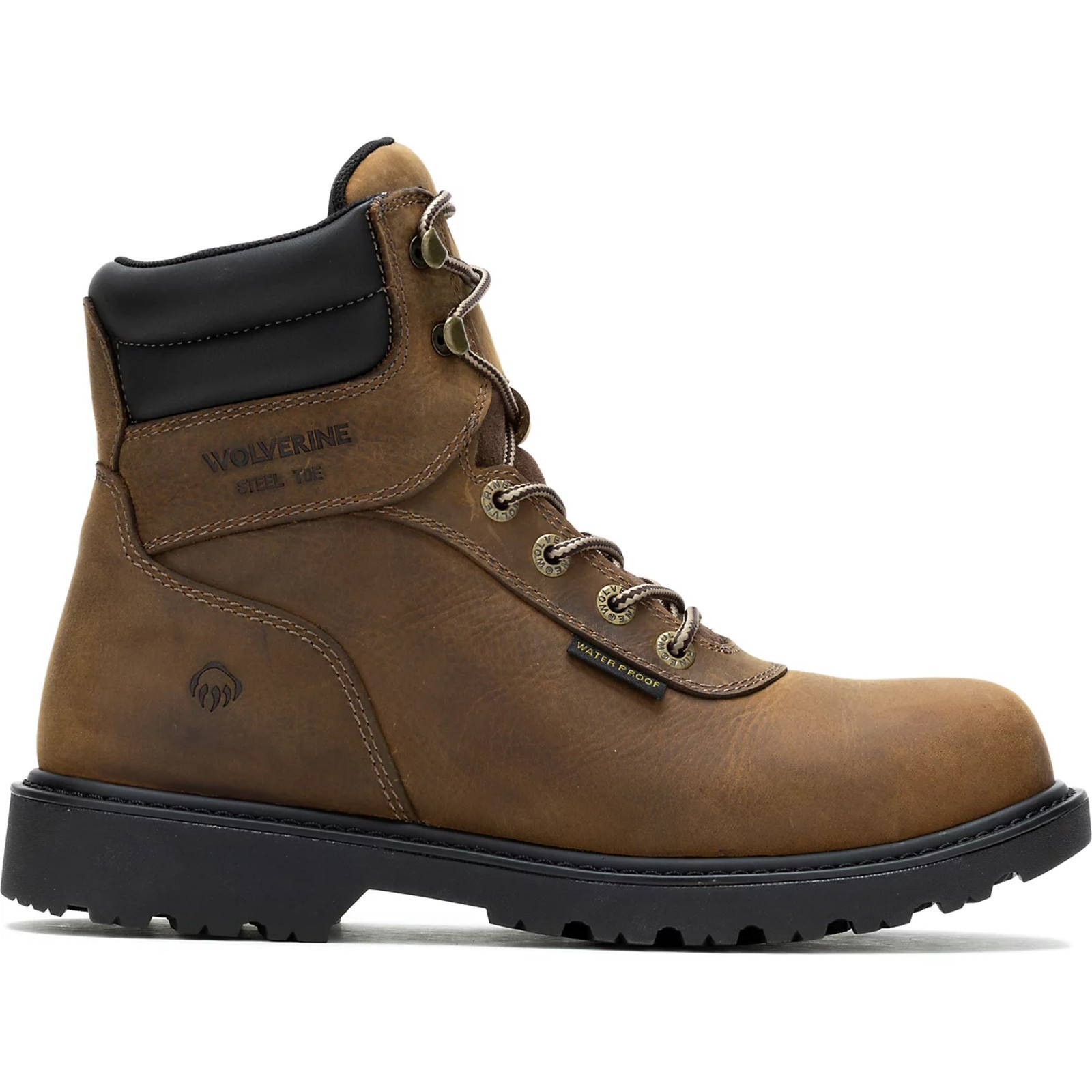 Wolverine Men\'s Iron Ridge Steel EH Steel Toe Lace Up Work Boots