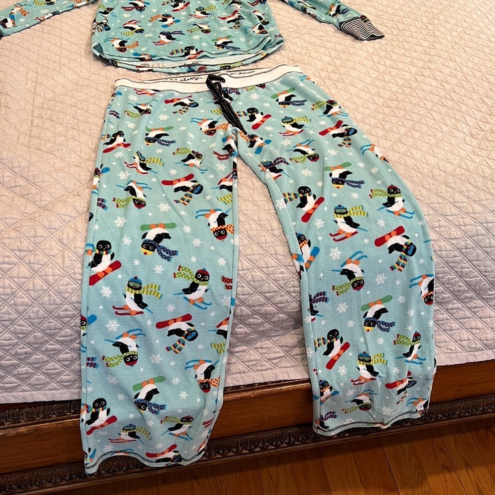 PJ Salvage Penguin Pajamas Womens L