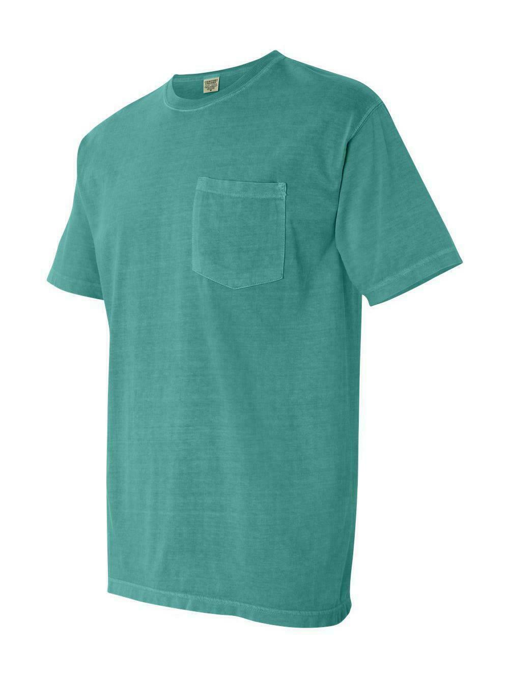 COMFORT COLORS 6030 Adult Pocket Tee - 3 First Quality Shirts - Assorted Colors 