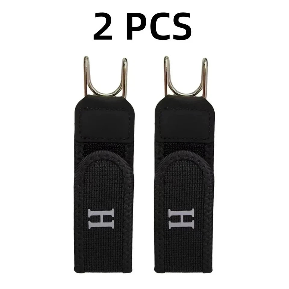 1/2PCS Tactical Metal Hook Elastic Belt Buckle-Less Invisible Waist Belt Closure