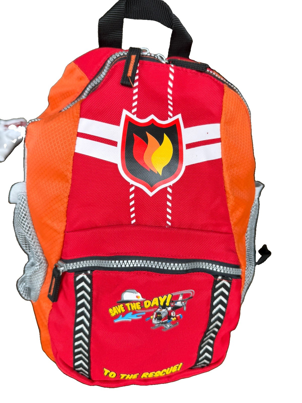 Vintage 2008 LEGO Firefighter Backpack 852206 City Theme - Great Condition