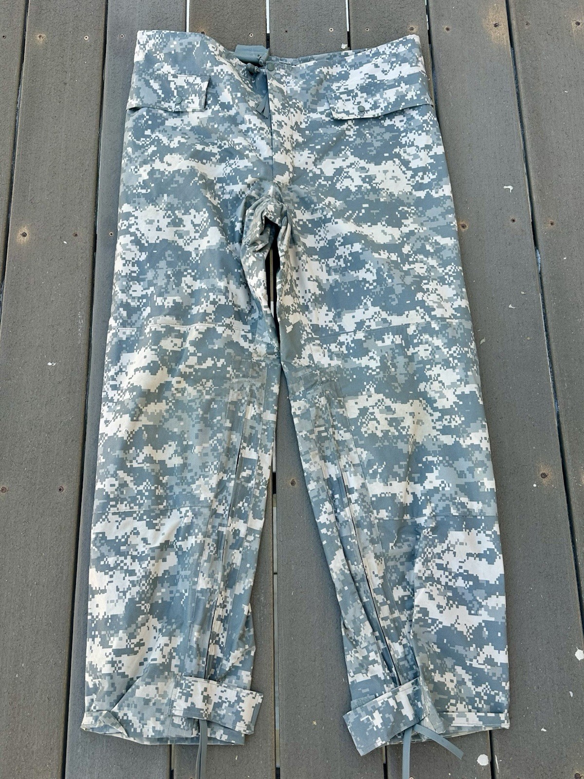 US Military UCP ACU Improved Rainsuit Pants Wet Weather US Army Trousers Medium