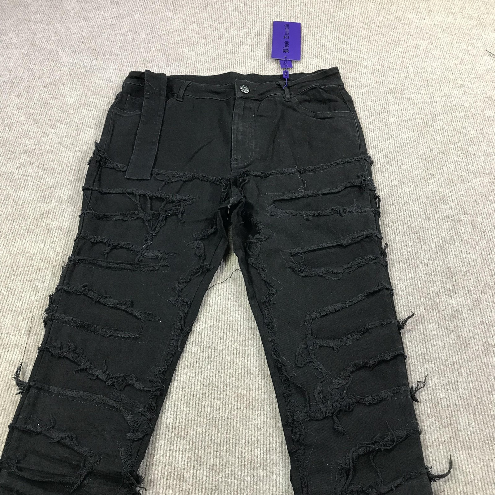 Guapi Blood Diamond Jeans Mens 36 Distressed Flare Limited Edition Aaron Wilhelm