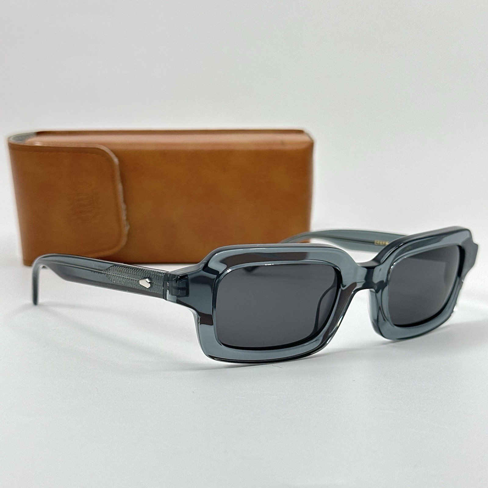 RARE CRAP Eyewear The Lucid Blur Crystal Blue / Black 46-24 Polarized Lenses