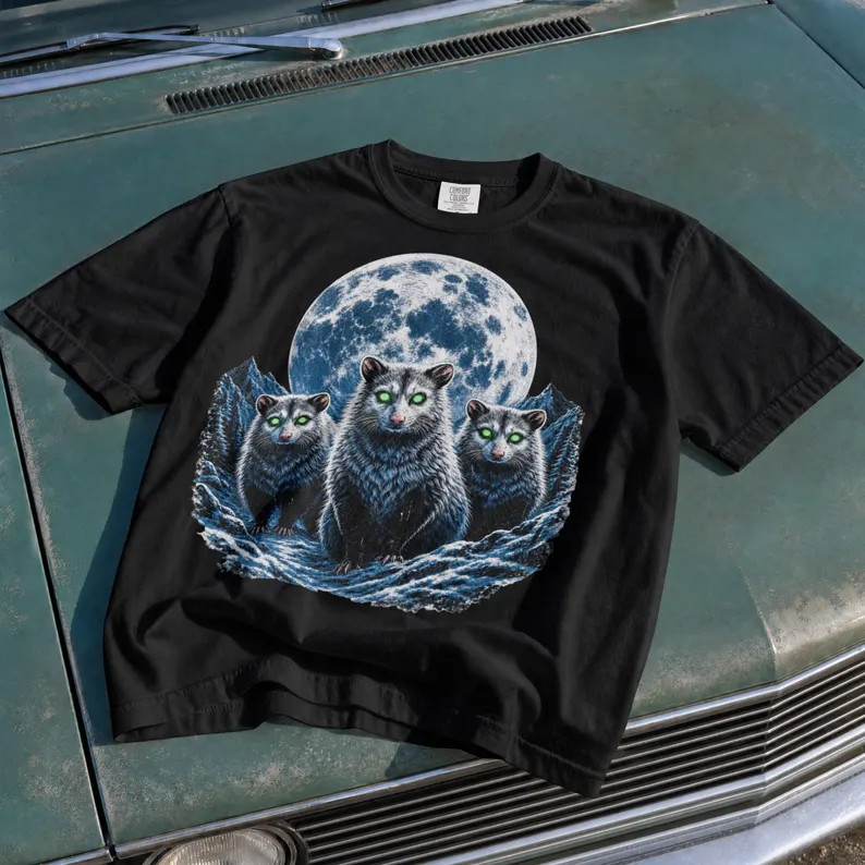 Funny Opossum Animal Design Comfort Tee