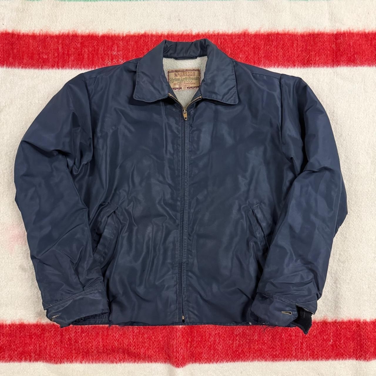 Vintage 50s 60s McGregor Anti Freeze Nylon Jacket  38 James Dean Style HAS WEAR