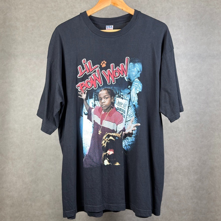 Vintage Y2K Lil Bow Wow Puppy Love Rap Tee XL Double Sided Beware of Dog