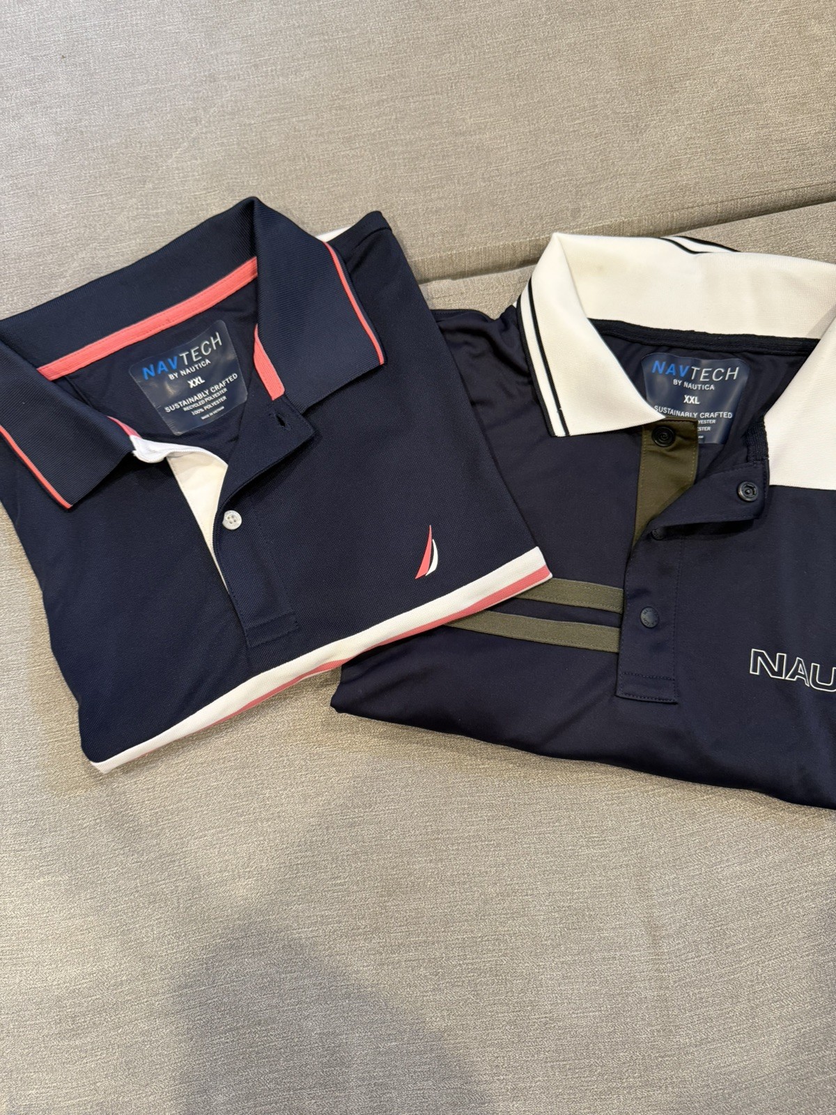 New Men\'s Navtech NAUTICA Polo Navy Blue Size 2XL BNWT