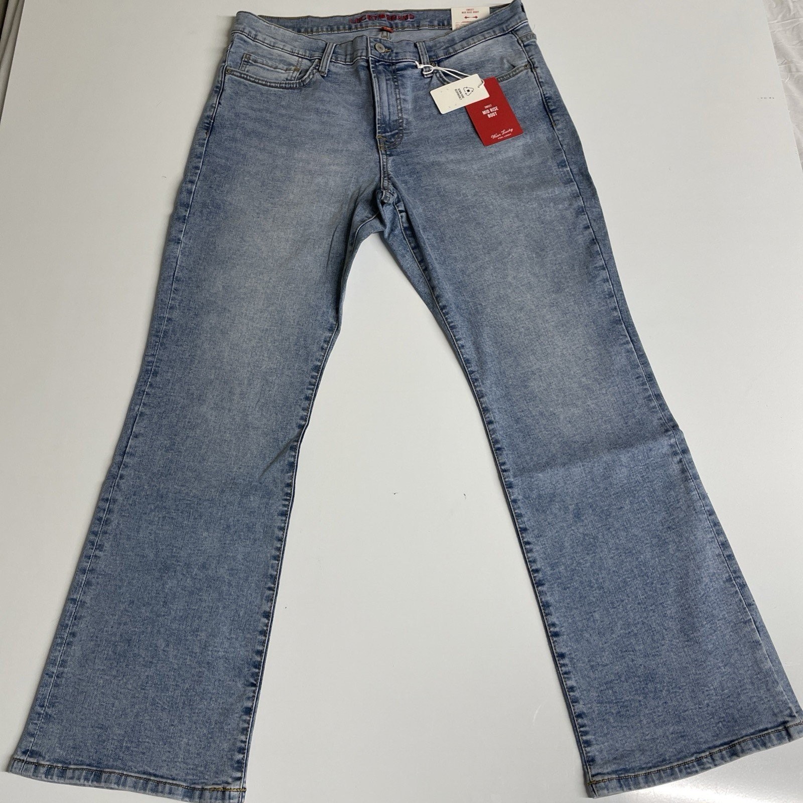 Lucky Brand Sweet Mid Rise Boot Stretch Jeans Women\'s 14/32 Ankle