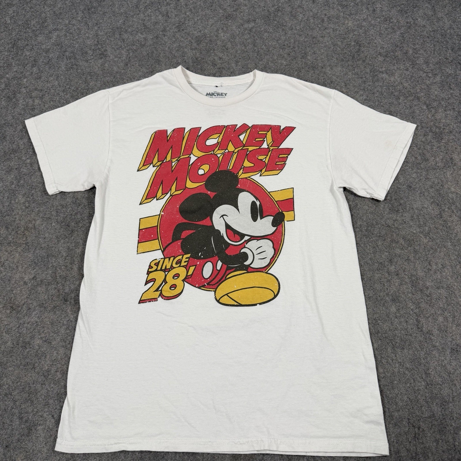 Disney Mickey And Friends Mickey Mouse Since 28\' Retro Shirt Men\'s Size Medium