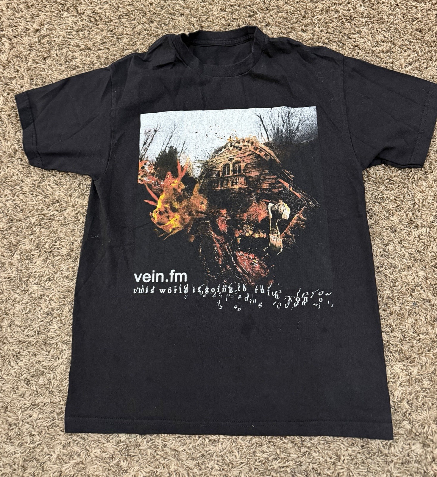 Vintage Vein Fm T-Shirt This World Is Going To Ruin You Adult Size Medium