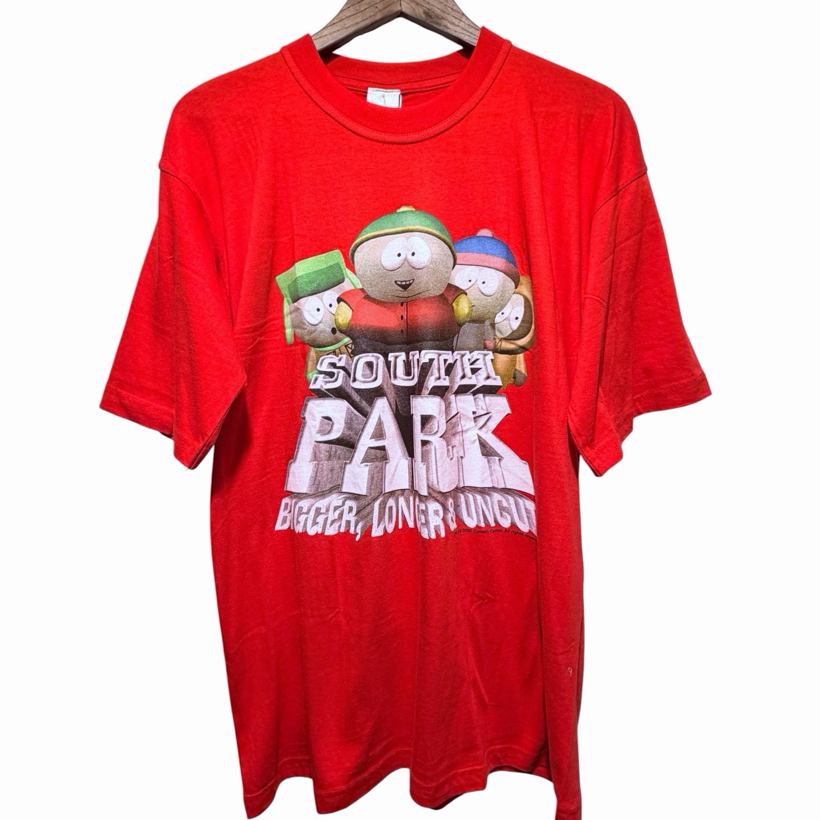 Rare Vintage European South Park Bigger Longer & Uncut Movie Promo T-shirt 2000